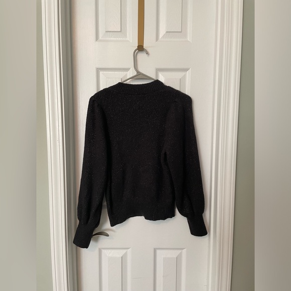 Time and Tru. Black Shimmery Sweater - Picture 2 of 4